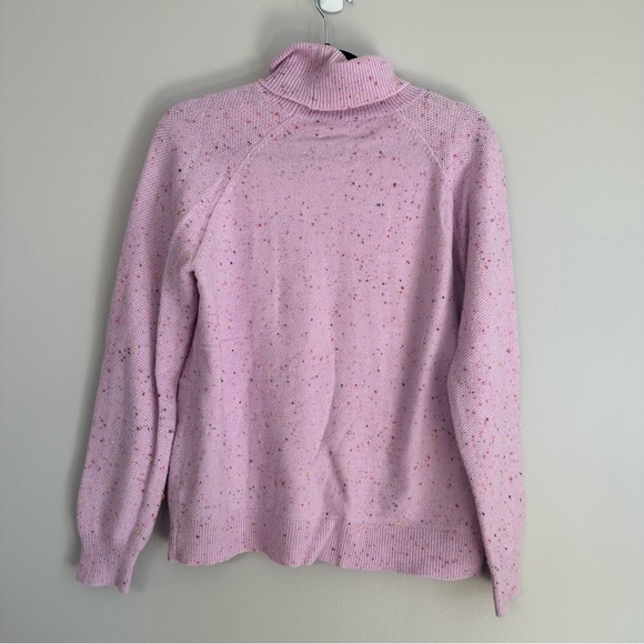 Loft Women's Light Pink Flecked Cowl Neck Sweater Size S GUC - Picture 9 of 9
